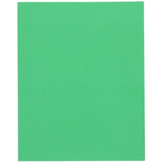 Oxford 57503 Twin Pocket Leatherette-Grained Portfolios, Light Green, 25/Box