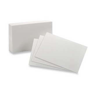 Oxford Blank Index Cards, 4 x 6 Inches, White, 100 Pack (sold as 1 pack each)