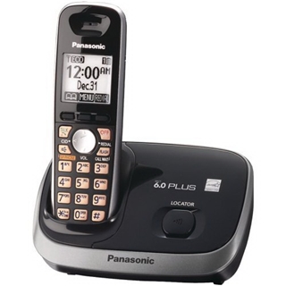 Panasonic KX-TG6511B DECT 6.0 PLUS Expandable Digital Cordless Phone, Black, 1 Handset
