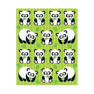 Pandas Shape Stickers; 84 per Pack; Multi-Colored; no. CD-168021