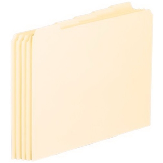 Pendaflex EN205 Blank Tab File Guides, 18 pt. Manila, 1/5 Cut, Letter Size, 100/box