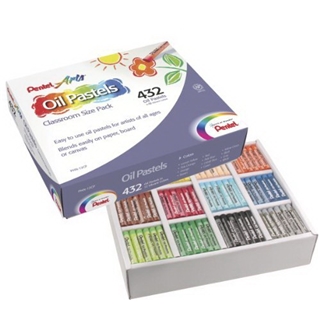 Pentel Arts Oil Pastels, 432 Piece Classroom Size Pack (PHN-12CP)