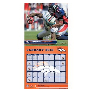 Perfect Timing - Turner 12 X 12 Inches 2013 Denver Broncos Wall Calendar (8011277)
