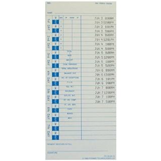 PTI 35100-10 Attendance Cards, 100 Pack