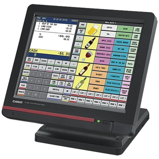 Casio QT-6600 Expands Flash Rom Touch Terminal Product Line Cash Register