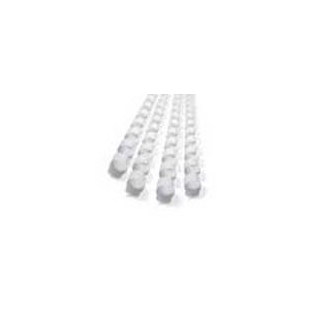 Qty 100 1-3/4 inch White Plastic Binding Combs 19 Loop Spines 44mm