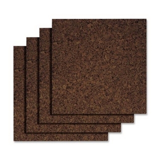 Quartet Dark Cork Tiles, 12 x 12 Inches, Self-Adhesive, 4 Tiles per Pack (15050Q)