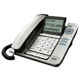 RCA 1113 Corded Speakerphone with Large Buttons, Tilt Screen and Caller ID
