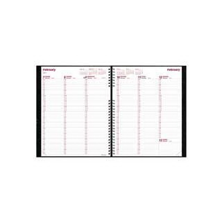 Rediform Office Products Products - Weekly Planner, Hardcover, Weekday Schedule, 11"x8-1/2", Black