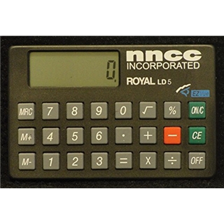 Royal LD5 Mini Calculator (for checkbooks or folios)