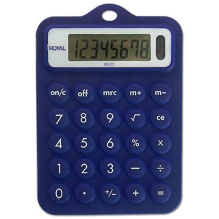 Royal RB102 Rubber Calculator - Blue