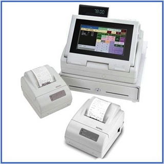 Royal TS4240 Touch Screen Restaurant Cash Register With Thermal Printer + Remote Kitchen Printer