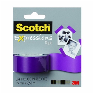 Scotch Expressions Tape Removable 3/4"X300"-Purple