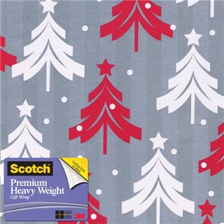 Scotch Gift Wrap, Santa's Sack Pattern, 25-Square Feet, 30-Inch x 10-Feet (AM-WPTT-12)