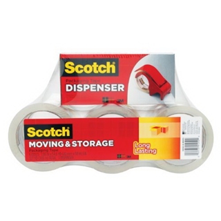 Scotch Mailing and Storage Tape 3650-6BD, 1.88 Inches x 54.6 Yards, 6-Pack
