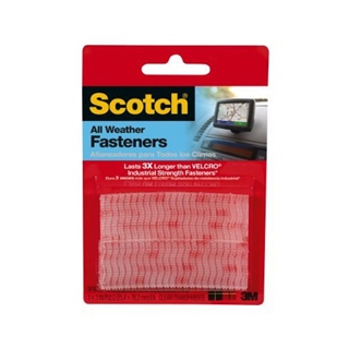 Scotch Reclosable Fasteners, Clear, 1 x 3-Inches, 2 Sets (RF9730)