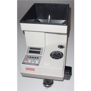 Semacon S-140 Table Top Electric Coin Counter with Batching/Packaging/Offsorter, Large Hopper