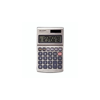 Sharp EL-326SB Extra-Large 8-Digit LCD Readout w/Punctuation Calculator
