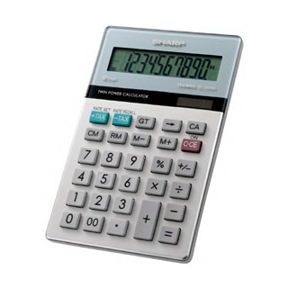 Sharp EL-334MB Semi Desktop 10 Digit Calculator