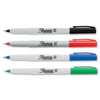 Sharpie Ultra Fine Point Permanent Markers, 4 Colored Markers (37074)
