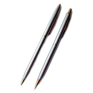 Silver Pen and Pencil Set