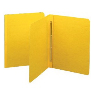 Smead PressGuard Report Cover with Fastener, 11 x 8.5 Inches, 3-Inch Capacity, Yellow, 25 Per Box (81852)