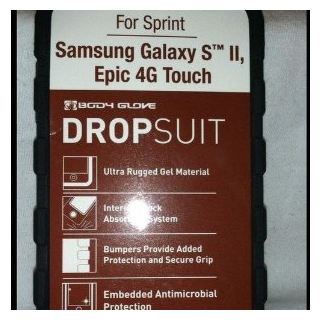 Sprint Samsung Galaxsy Sii S2 Epic 4g Touch Soft Silicone Dropsuit Case