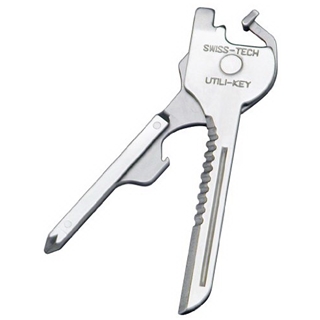 Swiss+Tech ST66676 Utili-Key 6-in-1 Key Ring Multi-Function Tool [Automotive]