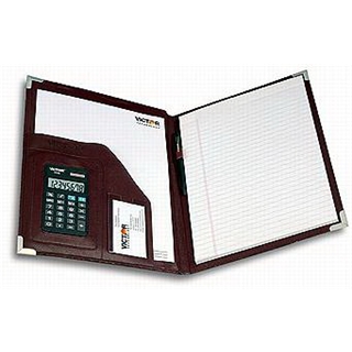 Victor Model 1135 Calculator with Full Size Burgundy Pad Holder