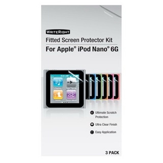 WriteRight Fitted Screen Protector Kit For Apple Ipod Nano 6G Electronics