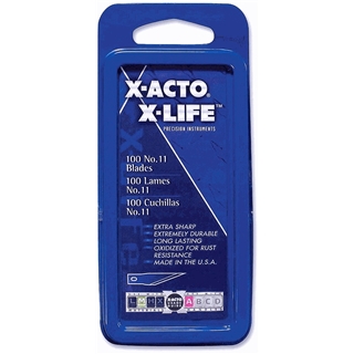 X-Acto X611 #11 Blades for X-Acto Knives, Bulk Pack, 100 Blades per Box