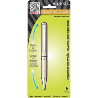 Zebra Expandz Slide Ballpoint Pen, 0.7mm, Assorted, 1 Pack (24551)