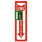 Garvey Printed Plastic Sign 098063 Fire Extinguisher Glow In...