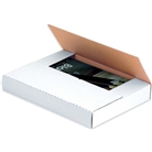 10 1/4" x 10 1/4" x 1" White Easy-Fold Mailers (50 Each Per ...