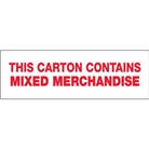 2" x 110 yds. - "Mixed Merchandise" Pre-Printed Carton Seali...