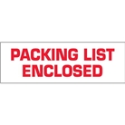 2" x 110 yds. - "Packing List Enclosed" (6 Pack) Pre-Printed...