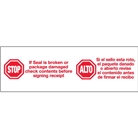 2" x 110 yds. - "Stop / Alto" (18 Pack) Pre-Printed Carton S...