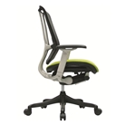 Nefil 4000FMGRN Office Chair in Black Mesh Back and Green Fa...