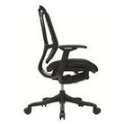 Nefil 4100FBLK Office Chair in Black Fabric and Black Frame