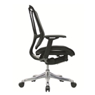 Nefil 4100FMBLK Office Chair in Black Mesh Back and Black Fa...