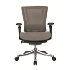 Nefil 4300MEGRY3D Office Chair in 3D Grey Mesh and Aluminum Frame