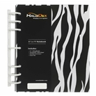 7-Ring Notebook by HaloDex, Zebra, 8.5 x 11, 1.25" Rings