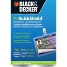 BLACK + DECKER QuickShield Self-Adhesive ID Badge Pouches, 8...