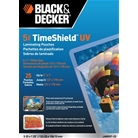 BLACK + DECKER TimeShield UV Thermal Laminating Pouches, 5 x...