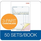 Adams Sales Order Book, 3-Part, Carbonless, 4-3/16" X 7-3/16...