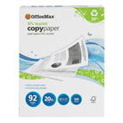 OfficeMax Recycled Copy Paper, 92 Bright, White, 5,000 Sheet...
