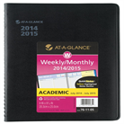 AT-A-GLANCE 2014-2015 Academic Year QuickNotes Weekly and Mo...
