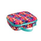 Lunch Box, Colorful Triangles (Pink)
