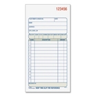 Adams Sales Book, 3.34 x 7.19 Inches, White and Canary, 2-Pa...