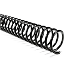 Akiles 10mm 36" Length Plastic Spiral Coil Bindings 4:1 Pitc...